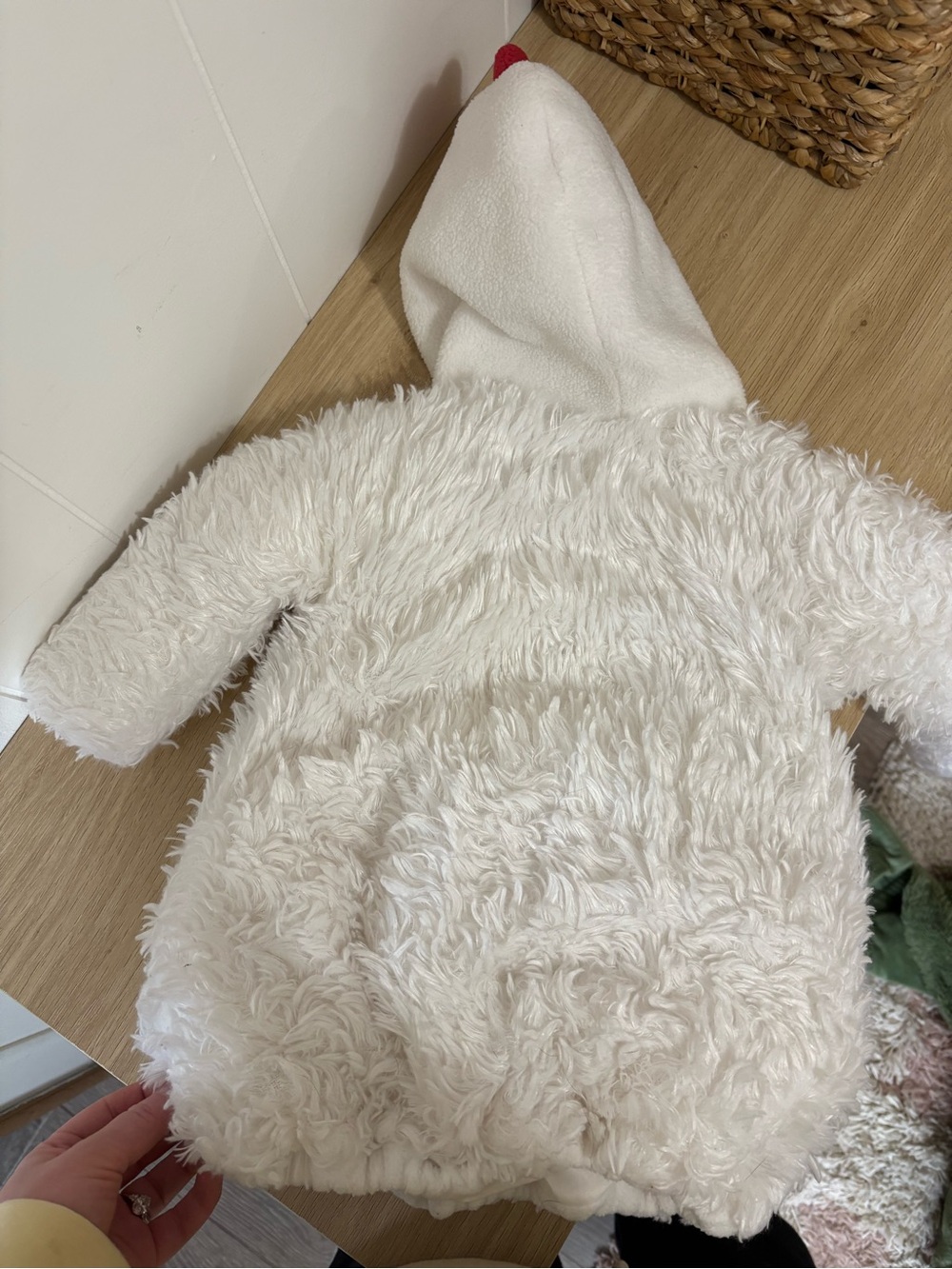 Plush Chicken Hooded Puffer Jacket for Kids Halloween Costume ๐ ๐ - Picture 4 of 5